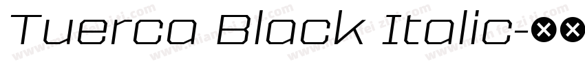 Tuerca Black Italic字体转换